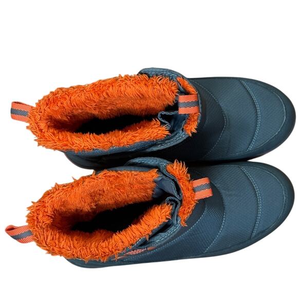 L.L.Bean Kids Ultralight Winter Boot Gray/Orange Size 6 - Picture 4 of 6